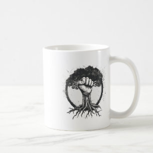 Mug Nature Amateur écologiste Poing Arbre Racines Pâte