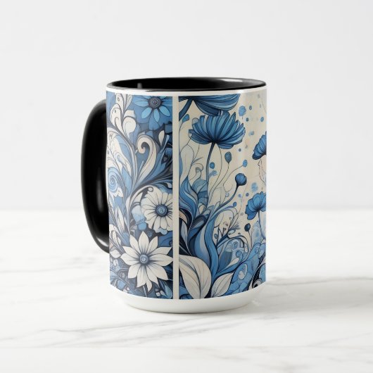 Mug Nature bleue (Devant gauche)