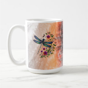 Mug Nature Colorée Libellule Vibrante Art Floral