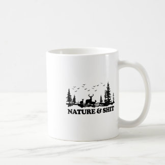 Mug Nature et cabane de camping drôle au bord du lac R