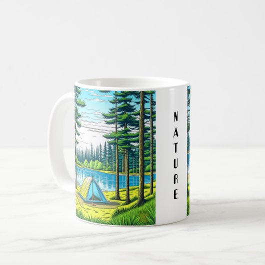 Mug Nature et Camping Art Ai (Devant gauche)