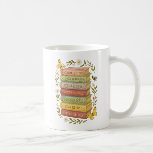 Mug Nature et livre Lover Botanique Stack (Droite)