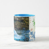 Mug nature fille eau vive chic rocher d'été (Centre)