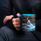 Mug nature fille eau vive chic rocher d'été