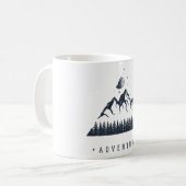 Mug Nature géométrique moderne Montagnes Aventure (Devant gauche)