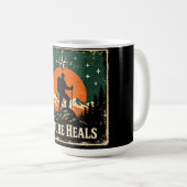 Mug Nature Heals – Outdoor Wellness Mindful (Devant droit)