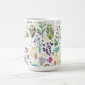 Mug Nature-Inspired Botanical Pattern Decorative Throw (Centre)