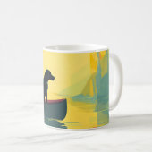 Mug Nature Minimaliste Canot Labrador Noir (Devant droit)
