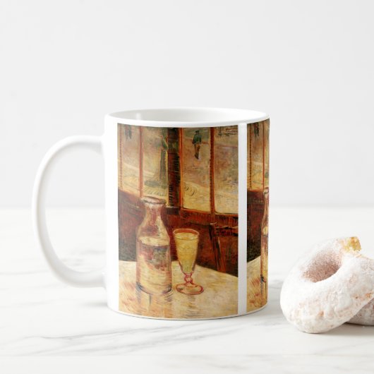 Mug Nature morte avec de l'absinthe de Vincent van Gog (Avec donut)