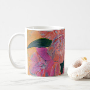Mug Nature morte avec peinture de pivoines