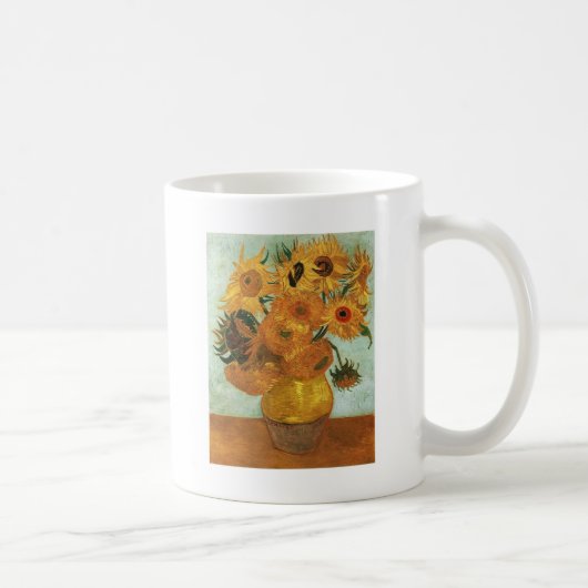 Mug Nature morte - Vase avec douze Tournesols, Vincent (Droite)
