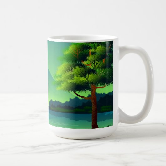 Mug Nature Paysage Peinture Art (Droite)