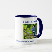 Mug Nature Photographie Shy Blue Jay Birder (Devant droit)