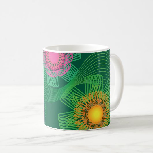 Mug Nature Shapes and Lines Patterns (Devant droit)