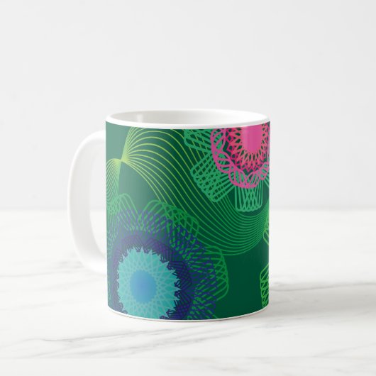Mug Nature Shapes and Lines Patterns (Devant gauche)