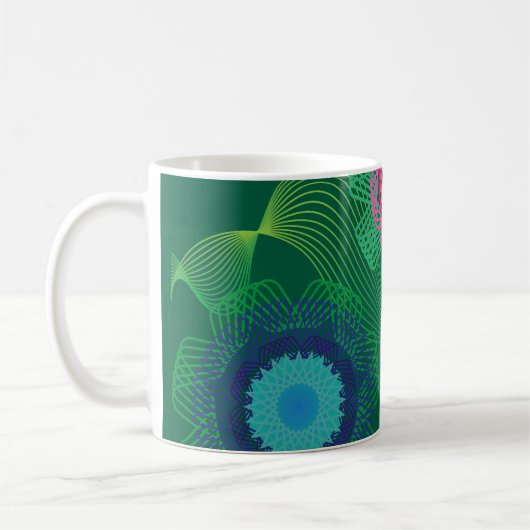 Mug Nature Shapes and Lines Patterns  (Gauche)