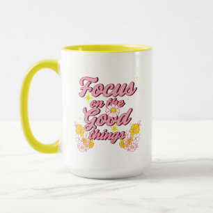 Mug Nature Soul Slogan Focus sur les bonnes choses