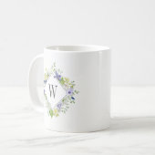 Mug Nature Walk Fleurs sauvages avec Monogramme person (Devant gauche)
