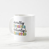 Mug Naturellement introverti sélectivement extraverti (Devant gauche)