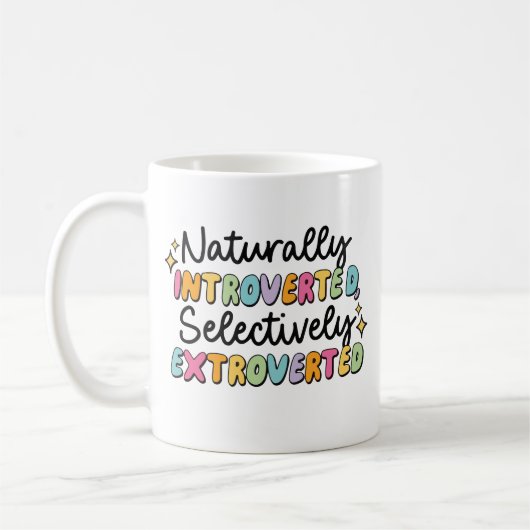 Mug Naturellement introverti sélectivement extraverti (Gauche)
