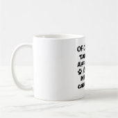Mug Naturellement je parle à ma conception de chien de (Gauche)