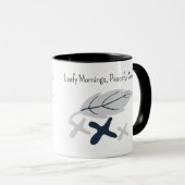 Mug "Nature's Brew, Spirit's View" with Leaf Design (Devant droit)