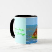 Mug Naufrage Abstrait Bleu (Devant gauche)