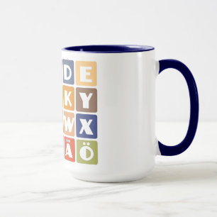 Mug Naughty Alphabets - choisir style & couleur