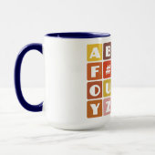 Mug Naughty Alphabets - choisir style & couleur (Gauche)