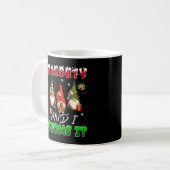 Mug Naughty And I Gnome It Christmas Three Gnomes Paja (Devant gauche)