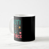 Mug Naughty But Nice Funny Nautical Christmas Pun Joke (Devant gauche)