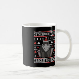 Mug Naughty Chat Xmas Laid Je Regret Rien Chr