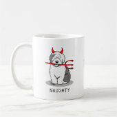 Mug Naughty Devil Old English Sheepdog (Gris 1) (Gauche)
