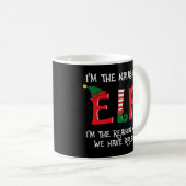 Mug Naughty Elf Matching Famille Groupe Noël (Devant droit)
