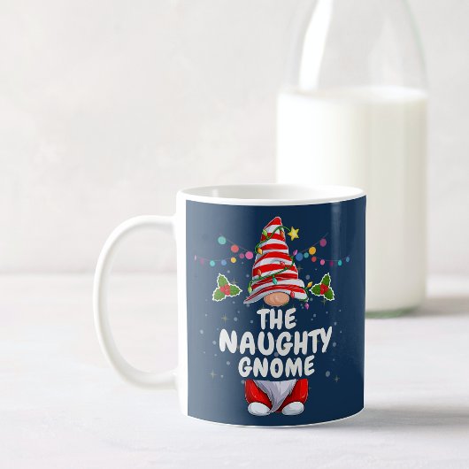 Mug Naughty Gnome gentil Noël personnalisé