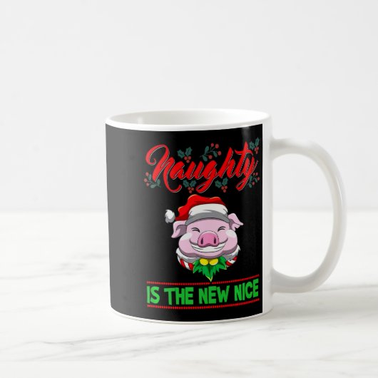 Mug Naughty Is The New Nice Christmas Santa Xmas Premi (Droite)