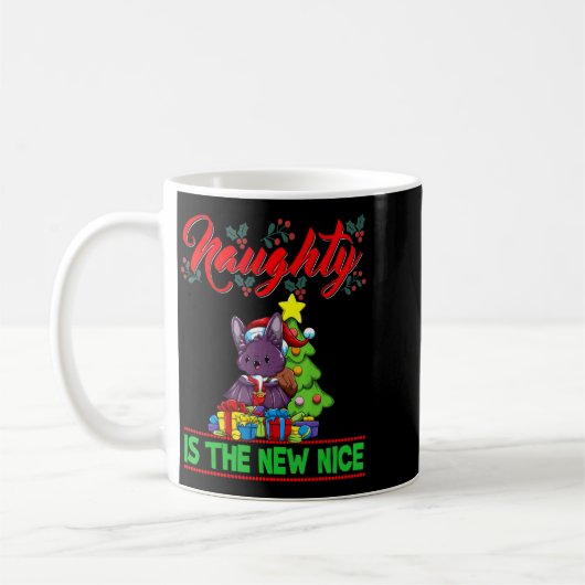 Mug Naughty Is The New Nice Christmas Santa Xmas T Shi (Gauche)