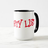 Mug Naughty List (Devant droit)