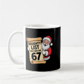 Mug Naughty List Kids Who Say 67 Funny Meme Christmas  (Gauche)