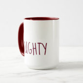 Mug Naughty mignon et Nice Noël (Devant gauche)
