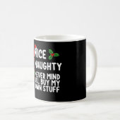 Mug Naughty Never Mind (Devant droit)