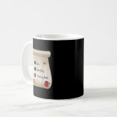 Mug Naughty Nice Checklist I Tried My (Devant gauche)