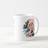 Mug Naughty & Nice Colorful Tendance photo typographiq (Devant droit)
