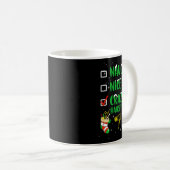 Mug Naughty Nice Crazy coiffeur Coiffeur Funny X (Devant droit)