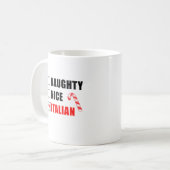 Mug Naughty Nice Design de Noël italien (Devant gauche)