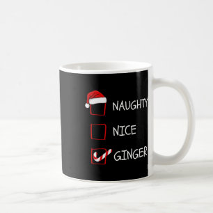 Mug Naughty Nice Ginger Liste de Noël