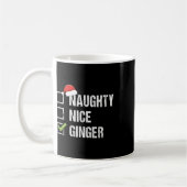 Mug Naughty Nice Ginger Redhead Santa Hat Irish Christ (Gauche)