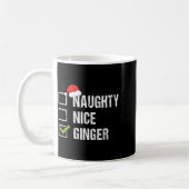 Mug Naughty Nice Ginger Redhead Santa Hat Irish Christ (Gauche)