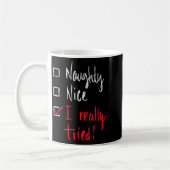 Mug Naughty Nice I Really Tried - Funny Christmas (Gauche)