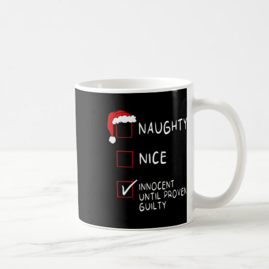 Mug Naughty Nice Innocent Jusqu'À La Coupable Noël Hom (Droite)